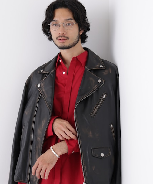 「ASSEMBLANC」Wrinkleワイヤーワッシャーシャツ