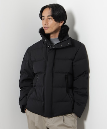 「西川ダウン(R)」サージフェイクファーカラーショートダウン