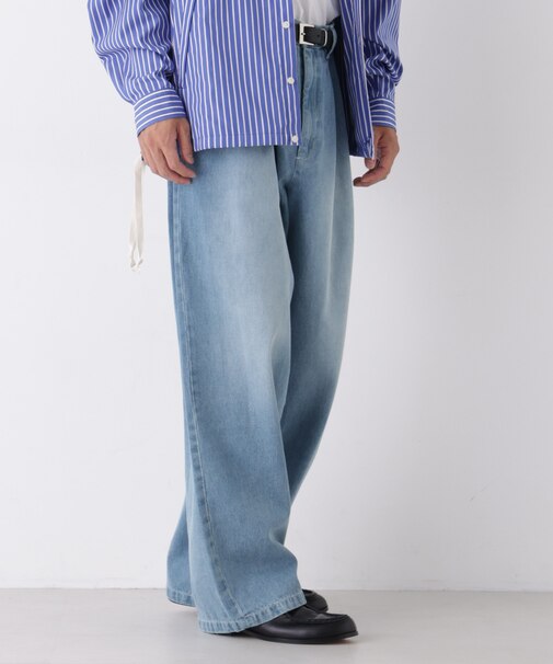 「OtoNANO」大人のワイドデニムパンツ