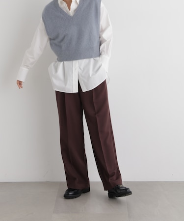 パウダーツイルタックワイドパンツ(セットアップ可)