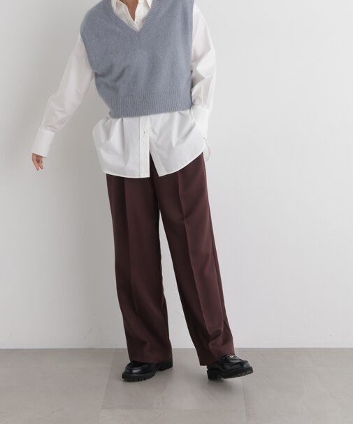 パウダーツイルタックワイドパンツ(セットアップ可)