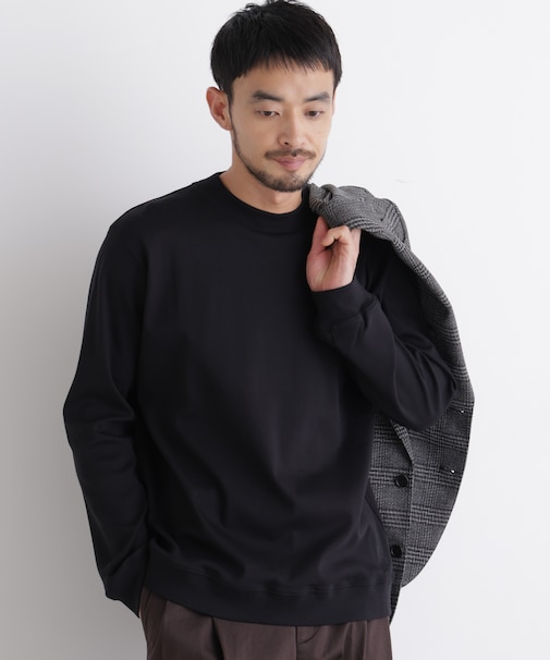 「FORMAL JERSEY」モックネックカットソー長袖