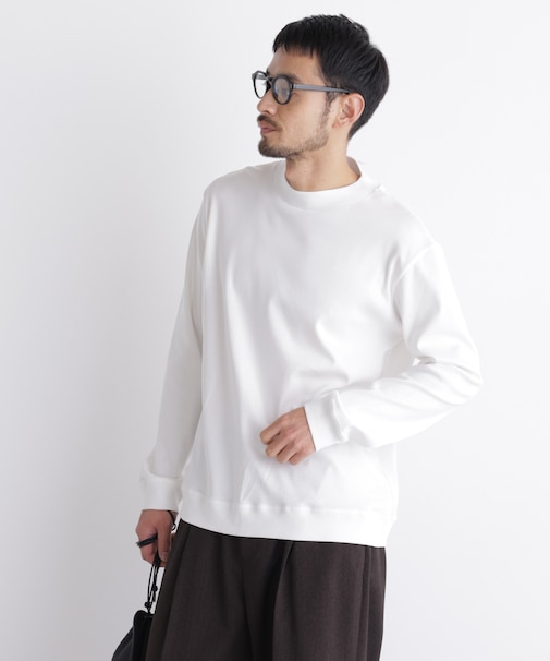 「FORMAL JERSEY」モックネックカットソー長袖