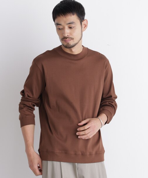 「FORMAL JERSEY」モックネックカットソー長袖