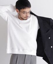 「FORMAL JERSEY」クルーネックカットソー長袖