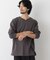 「surplus」デザインヘンリーネックTシャツ 長袖