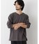 「surplus」デザインヘンリーネックTシャツ 長袖