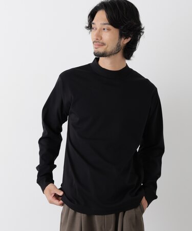 アンチスメルモックネックTシャツ 長袖