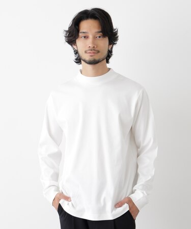 アンチスメルモックネックTシャツ 長袖