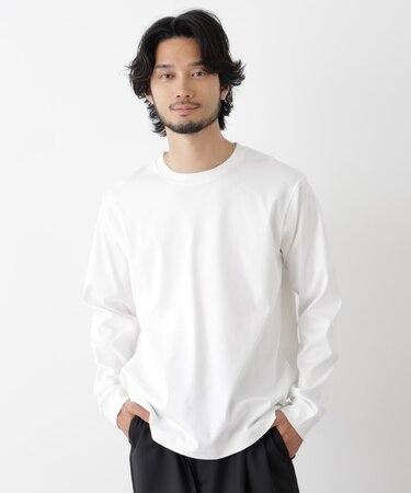 アンチスメルクルーネックTシャツ 長袖