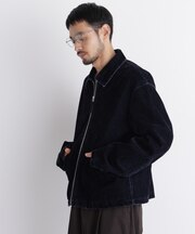 フロッキーデニム スポーツブルゾン