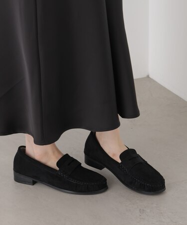 フェイクスエードコインローファー