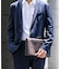 WEB限定／シンセティックレザー2WAYクラッチバッグ