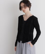 Robert P. Miller／別注 フロッキーメッシュカーデ