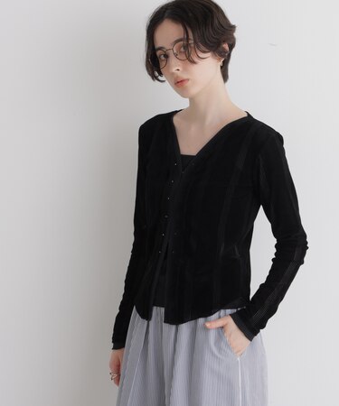 Robert P. Miller／別注 フロッキーメッシュカーデ