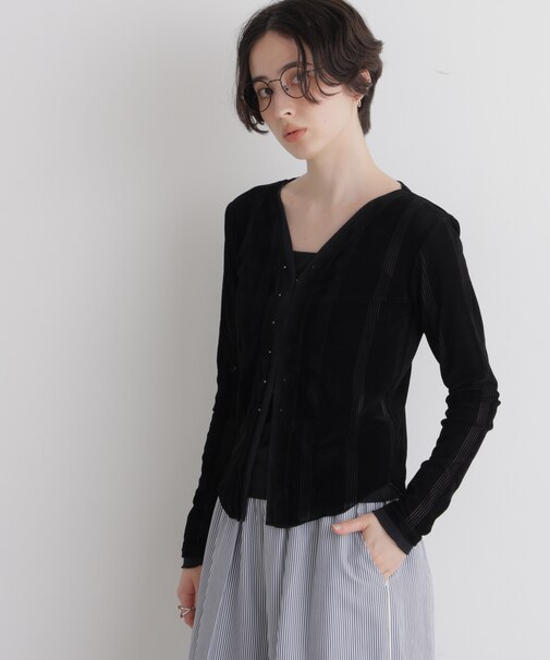 Robert P. Miller／別注 フロッキーメッシュカーデ