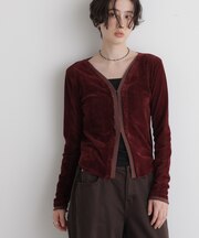 Robert P. Miller／別注 フロッキーメッシュカーデ