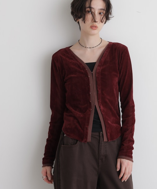 Robert P. Miller／別注 フロッキーメッシュカーデ