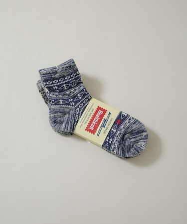 Healthknit／ジャガードソックス 3足セット