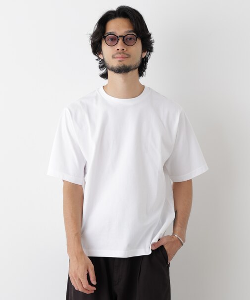 微起毛クロップドTシャツ 半袖