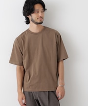 微起毛クロップドTシャツ 半袖