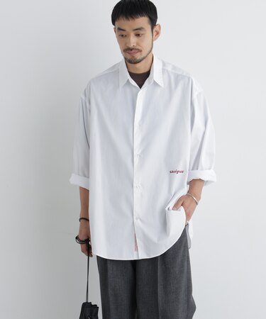 「OtoNANO｣×SAVIGNAC レタードワイドシャツ