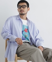 「OtoNANO｣×SAVIGNAC レタードワイドシャツ