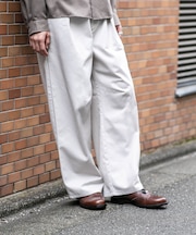 WEB限定／TCツイルワイドタックカーブパンツ