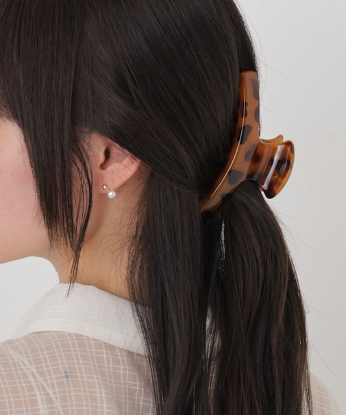 マーブルヘアクリップ