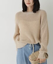 ロービングクルーネックルーズニット