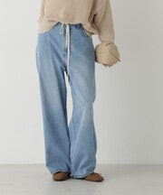 ドロストワイドデニムパンツ