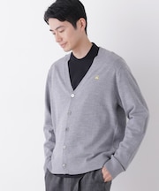 「Brooks Brothers別注」「毛玉レスニット」ファインゲージVネックカーディガン