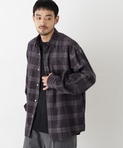 コーデュロイチェックシャツ