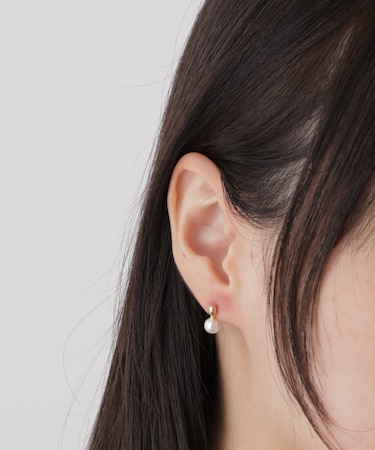 イミテーションパールシンプルピアス