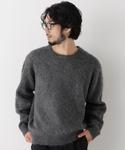 モヘヤライクプルオーバーニット