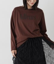 UVカット機能付ロゴプリントロングTシャツ
