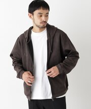 フェイクスエードZIPフーディー