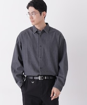 「OtoNANO」大人のワイドシャツ デニムシャツ 長袖