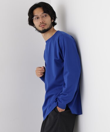 「モダンコンフォートシリーズ」モクロディ ボートネック サイドスリット Tシャツ