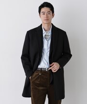 DOWN FABRIC チェスターフィールドコート