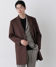 DOWN FABRIC チェスターフィールドコート