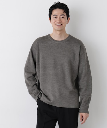 タスマニアウールミックス ミラノリブリラックスニット