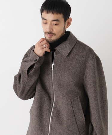 ｢ASSEMBLANC｣ カシミヤブレンドリバーZIPブルゾン