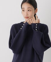 ミラノリブパールニットプルオーバー
