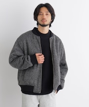 ニットフリースリバーシブルブルゾン