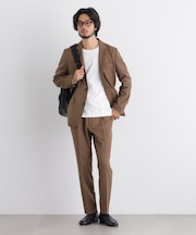 「Damerino」WOLSTAR(R) ツイルストレッチセットアップ／イージーケア
