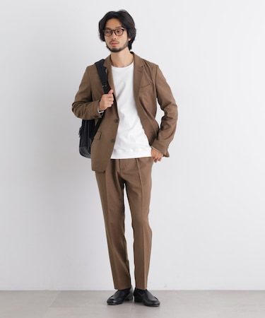 「Damerino」WOLSTAR(R) ツイルストレッチセットアップ/イージーケア