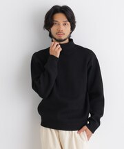 PBTストレッチタートルニット 長袖