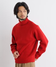 PBTストレッチタートルニット 長袖