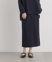 ストレッチカットジョーゼットIラインスカート(セットアップ可)